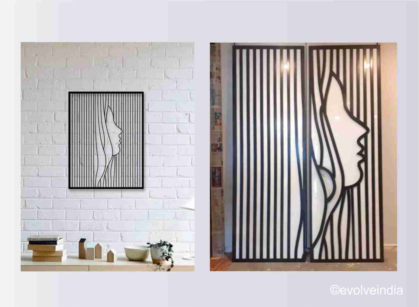 Gunmetal Finished Customised Wall Art