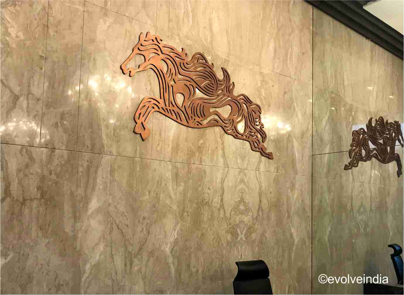 Copper Finished Contemporary Wall Art