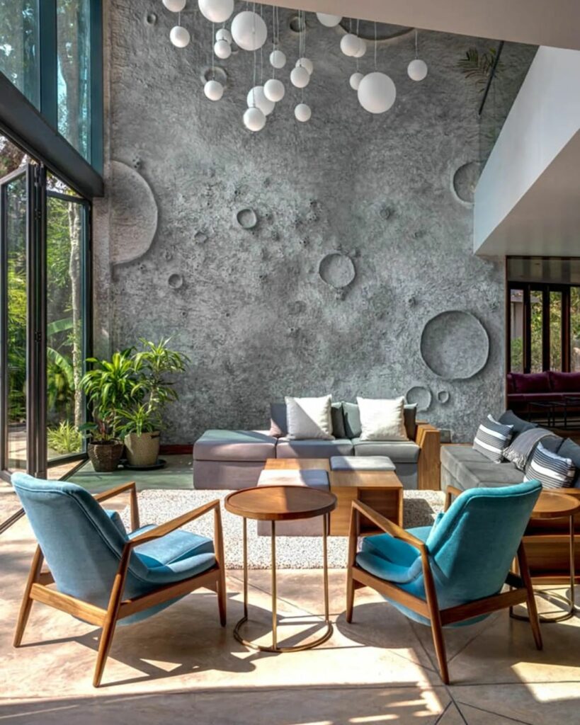 10 Double-Height Accent Wall Ideas To Instill A Sense of Grandeur Into Your Spaces