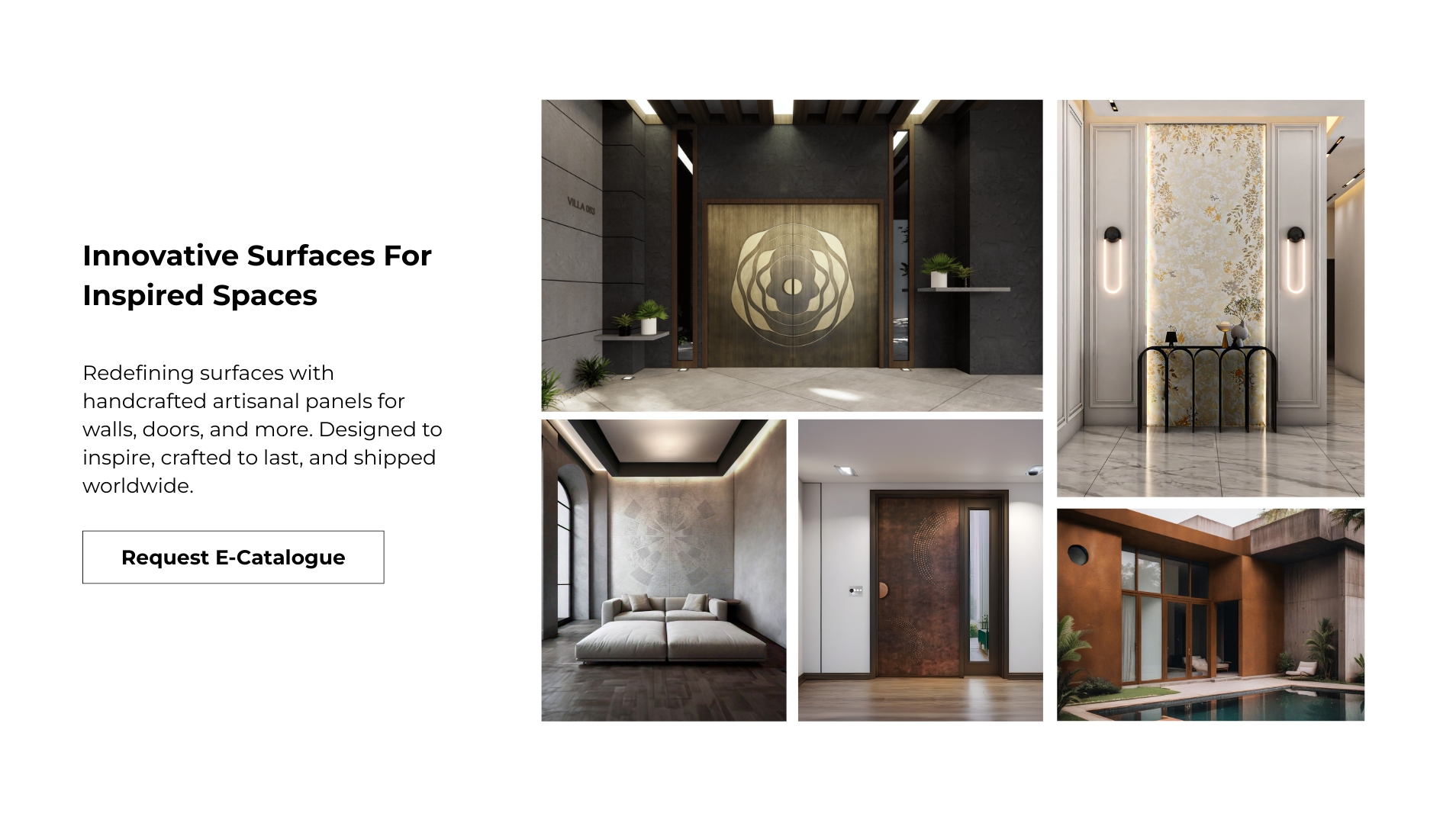 Evolve Artisanal Website Header Image Artisanal Surfaces By Evolve India | Liquid Metal