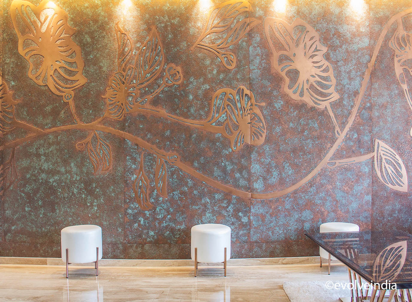 Shabab Sabri_Project Work By Evolve India Arcadia Copper Patina Panels Designed By Evolve India
