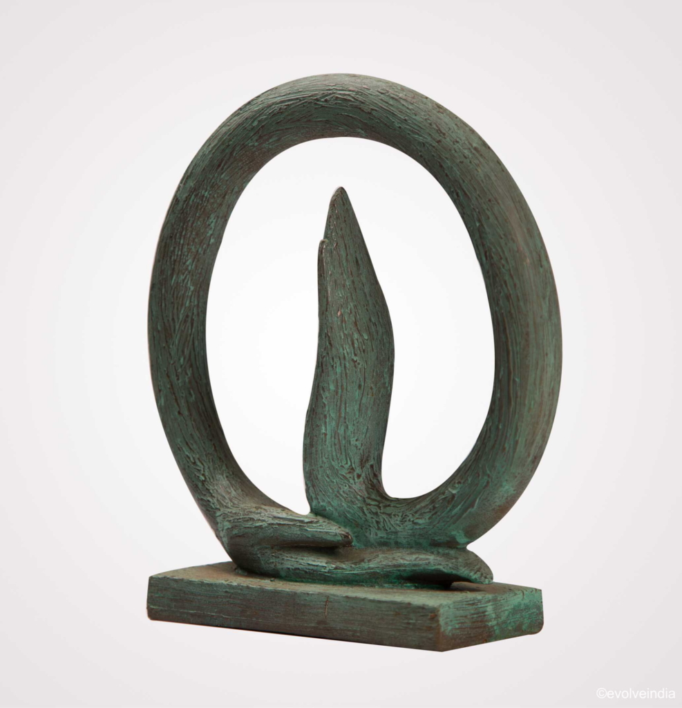 Oxidised Copper Hand Sculpture