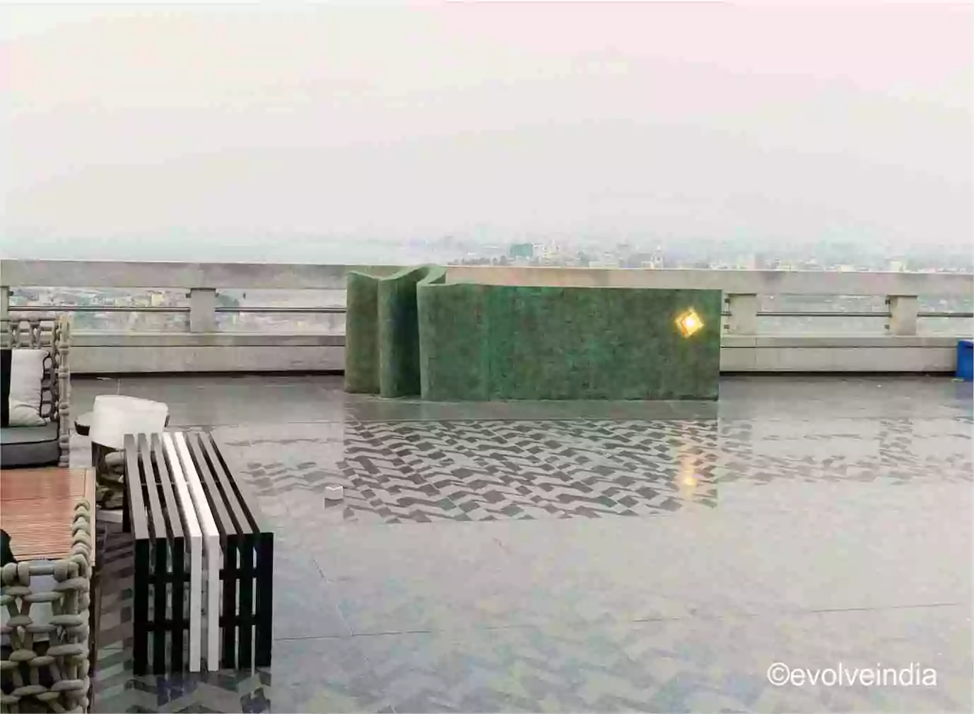 Copper Patina Finished Bar Table by Evolve India