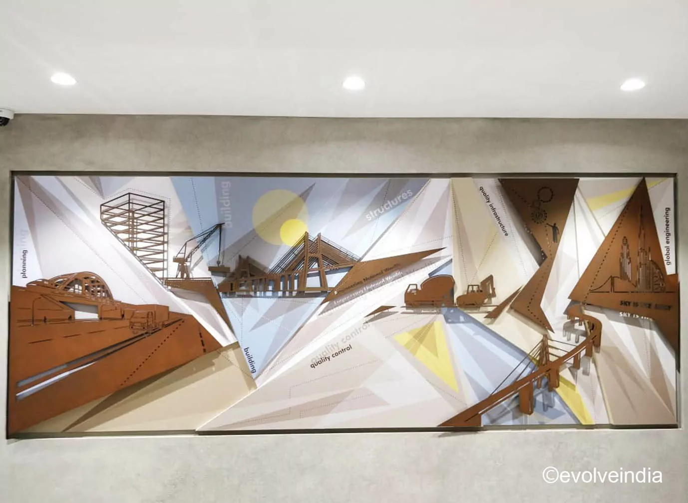 Bespoke Project Wall art done by Evolve India