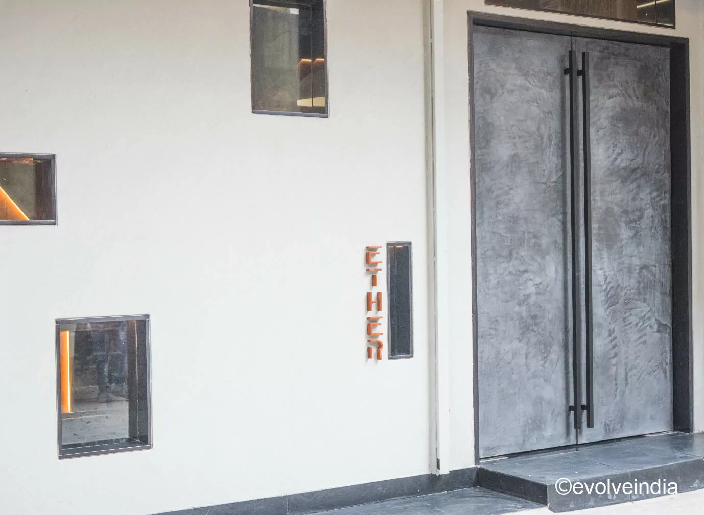 Door Designs By Evolve India Door designed with Evolve India’s decorative concrete finish
