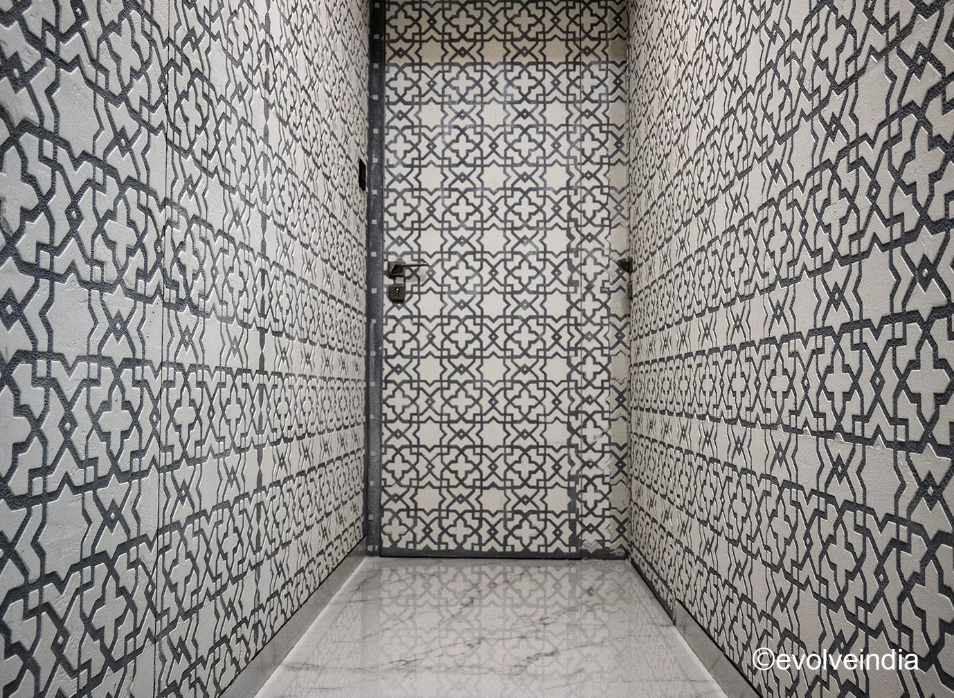 Seamless Wall Seamless wall designed using decorative concrete finish by Evolve India
