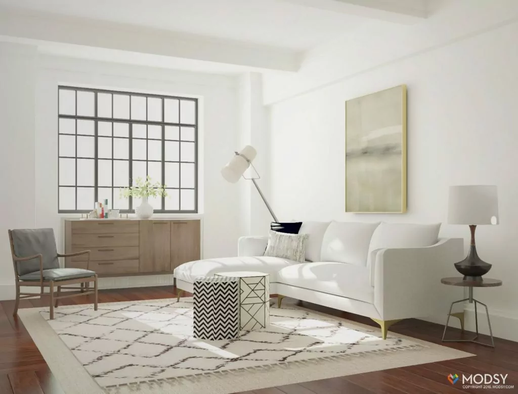 Minimalist Living Room Design Ideas by Evolve India