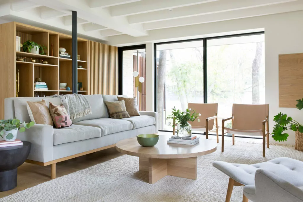 Minimalist Living Room Design Ideas by Evolve India