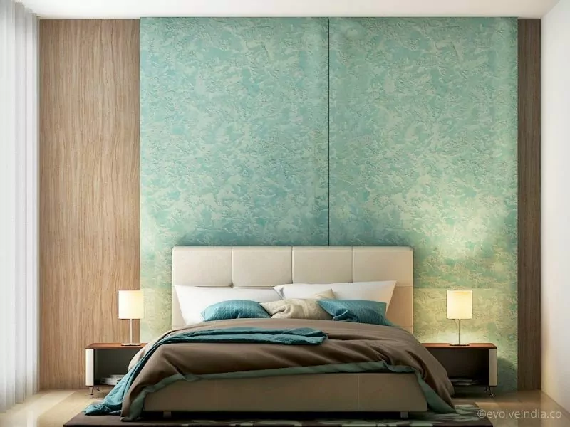 Decorative Concrete Wall Finish Bacd backdrop Decorative wall finish done by Evolve India