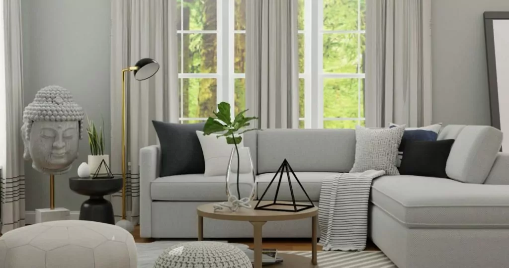 Minimalist Living Room Design Ideas by Evolve India