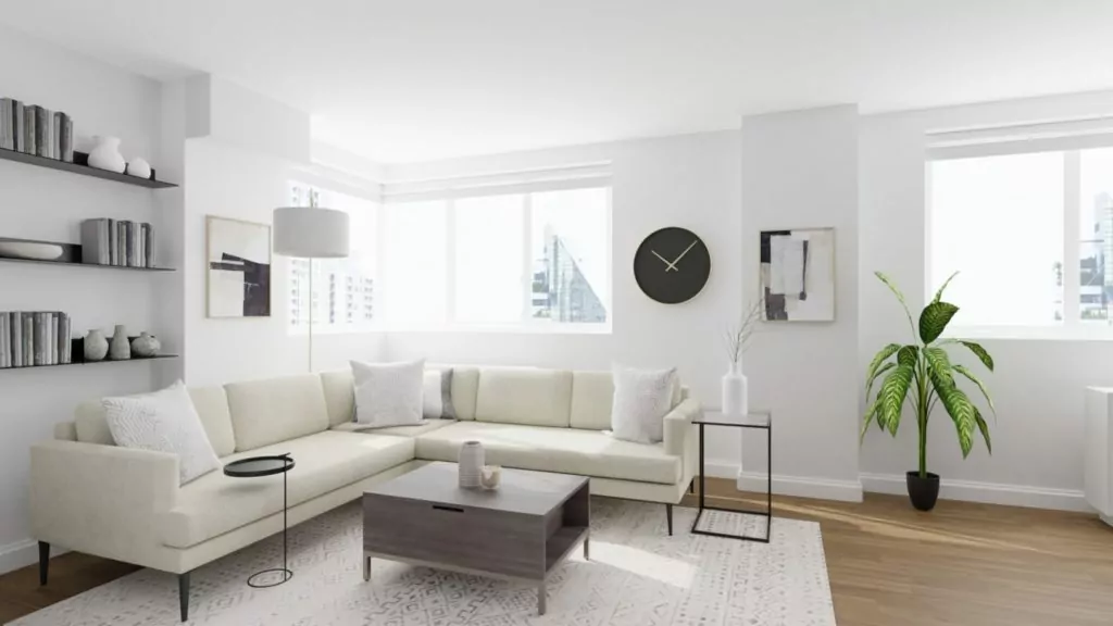 Minimalist Living Room Design Ideas by Evolve India