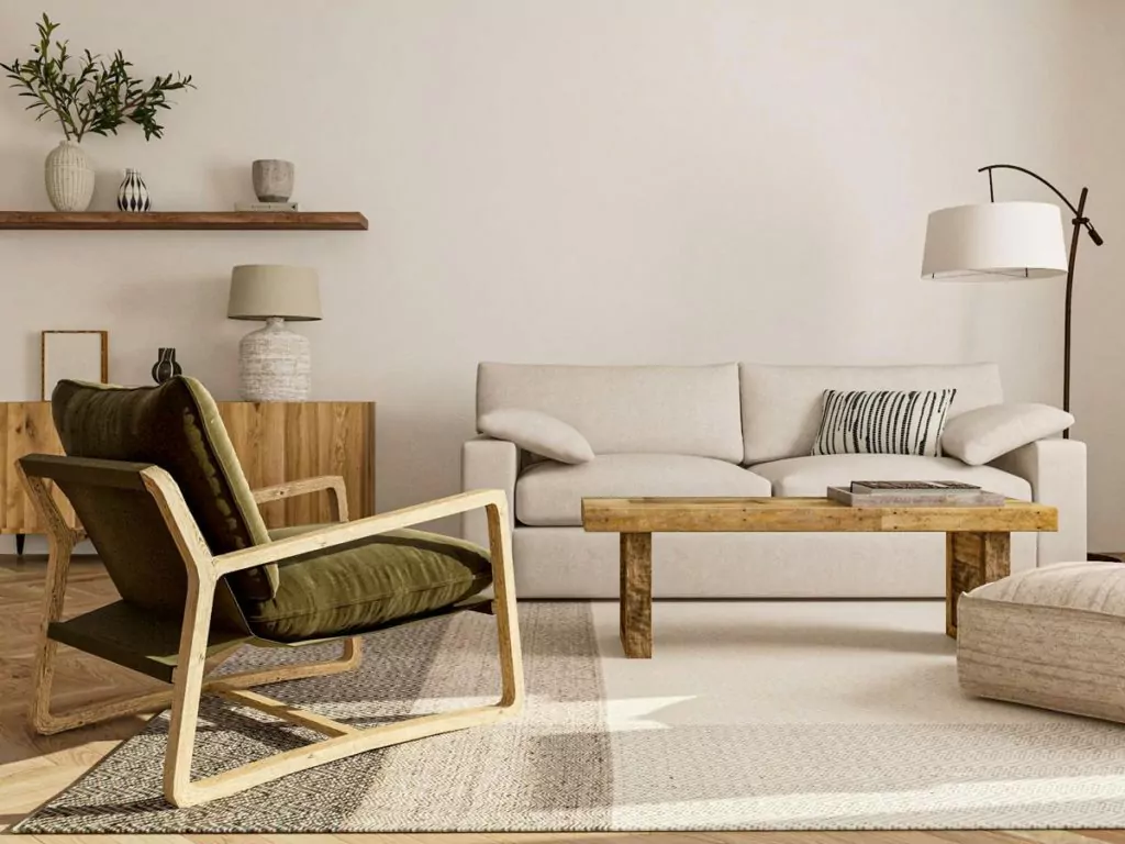 Minimalist Living Room Design Ideas by Evolve India