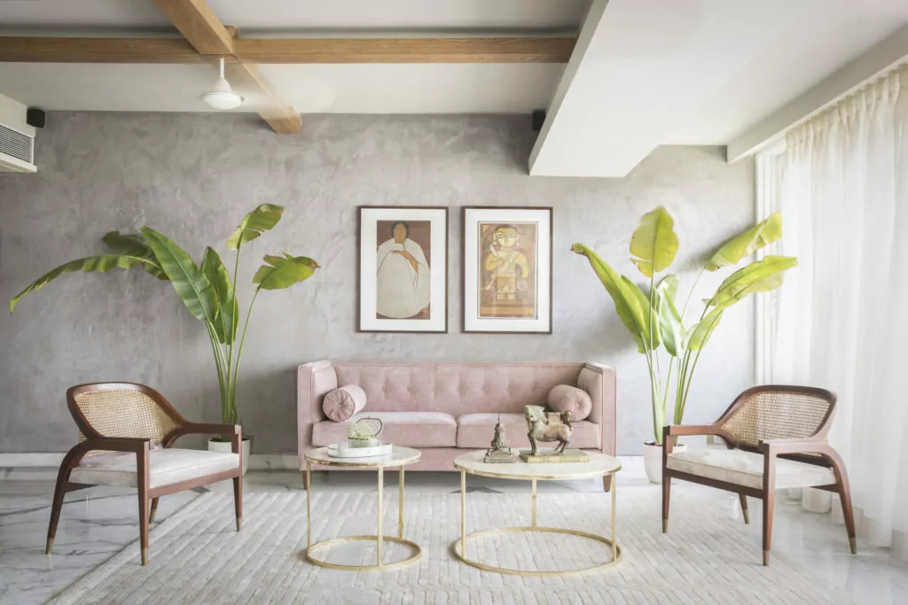 Minimalist Living Room Design Ideas by Evolve India