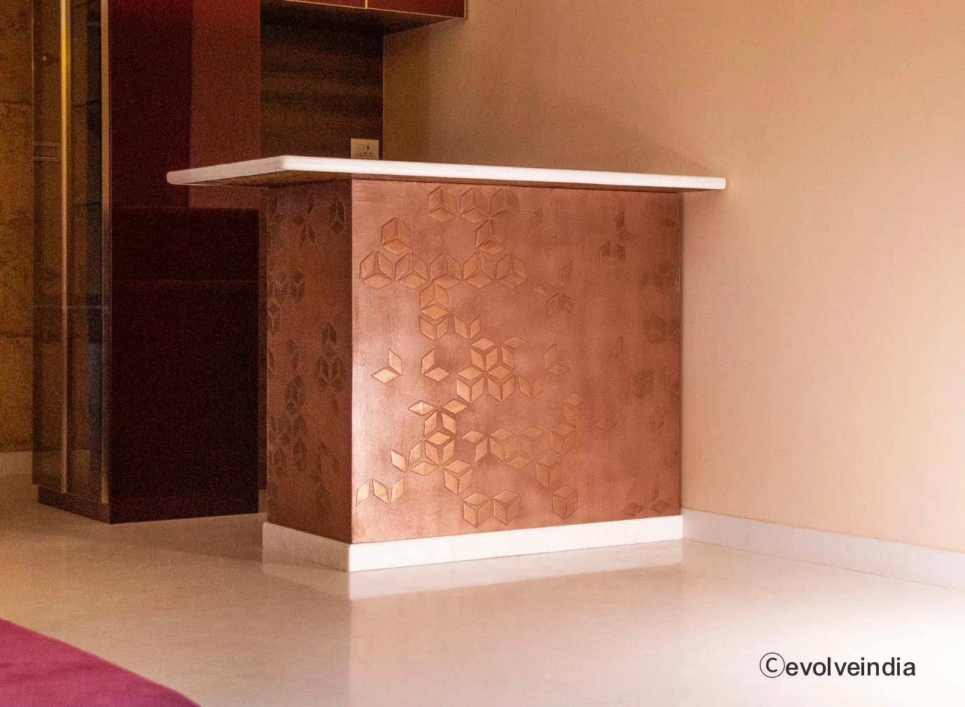 Table Design Copper Bar Table By Evolve India