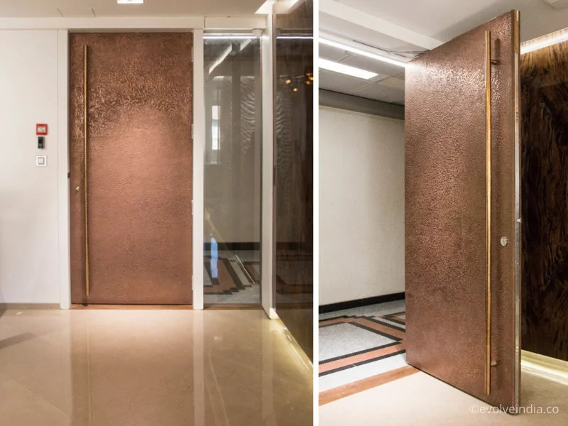An image of Copper finished entrance door