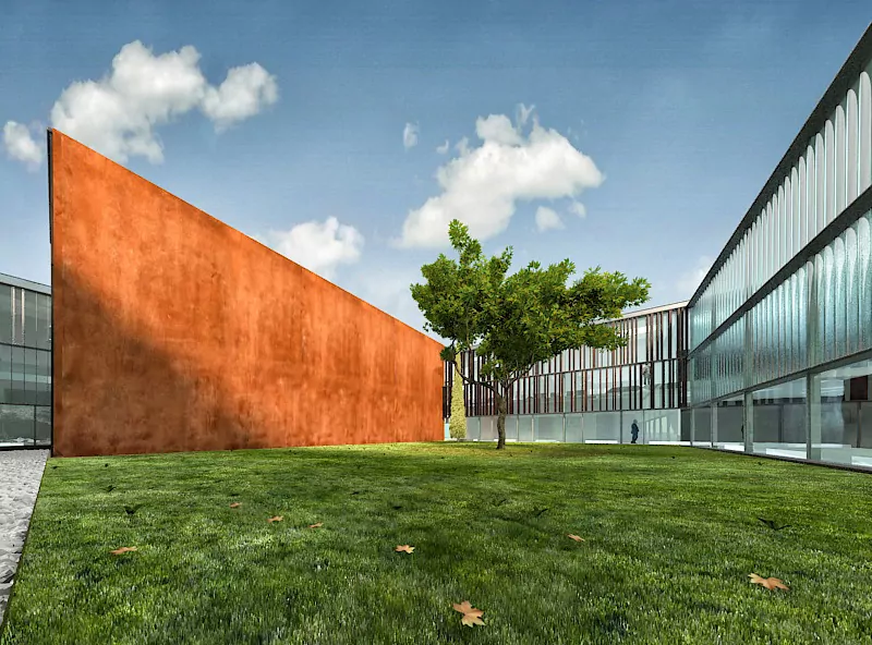Exterior wall designed using Instant Rust DIY Finish by Evolve India