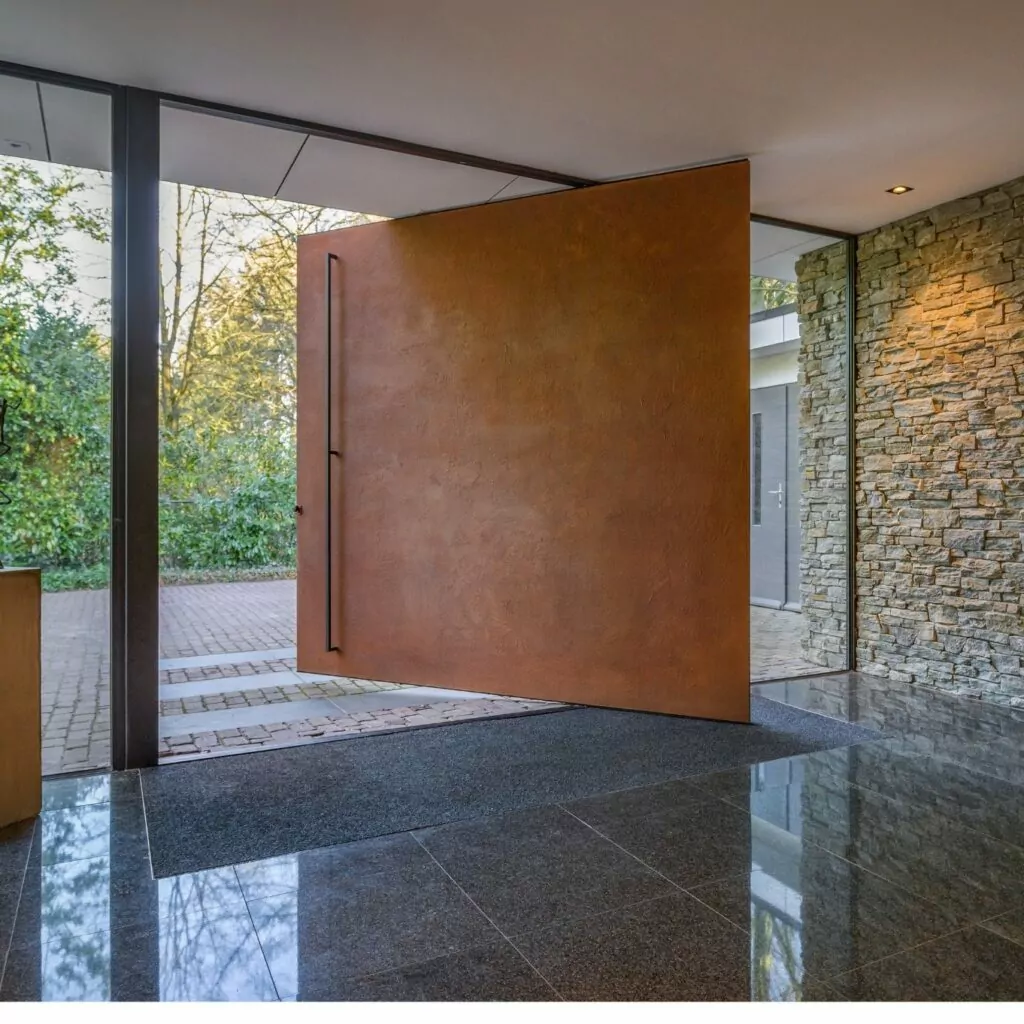 Metal Pivot Door Design For Exterior