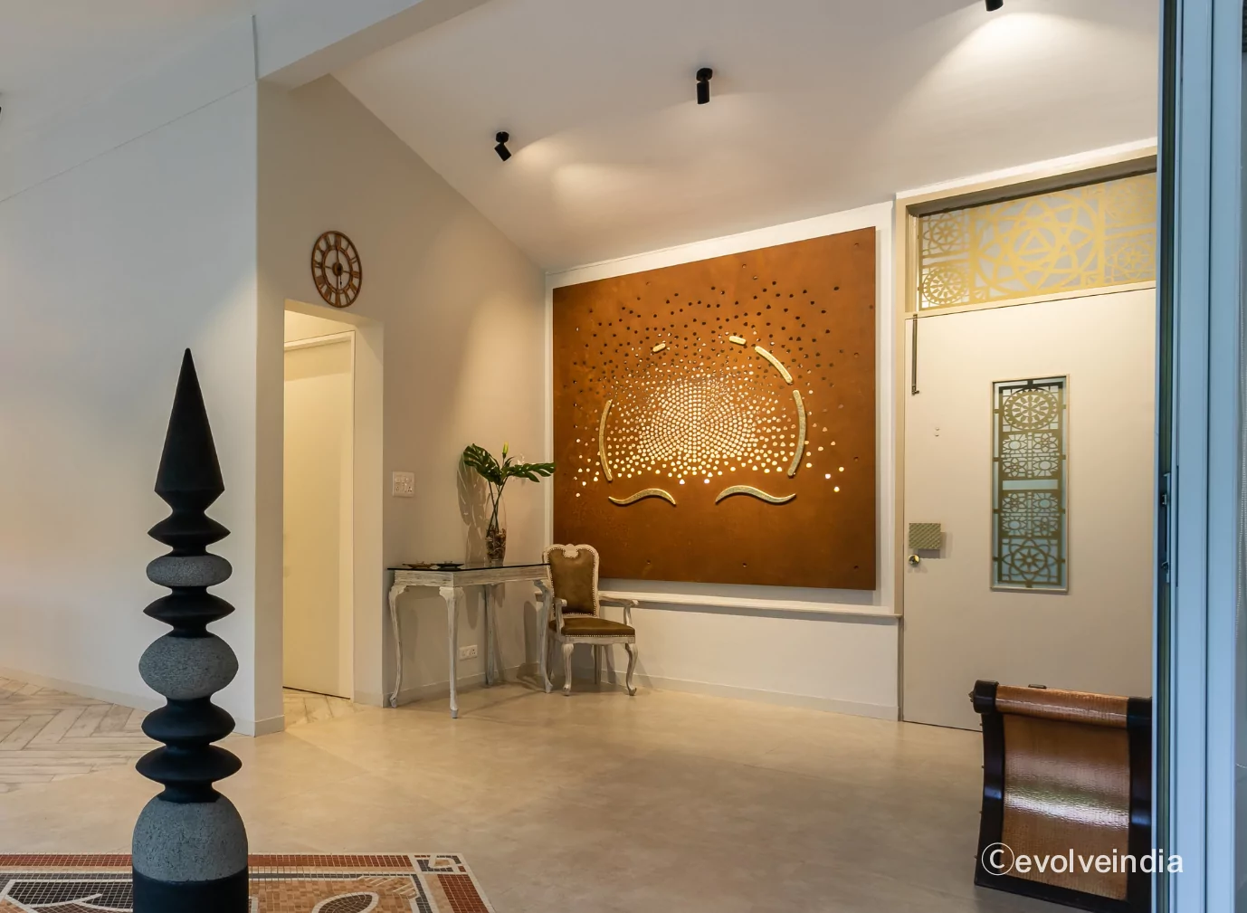Bespoke Project Rust Finish Wall Art By Evolve India