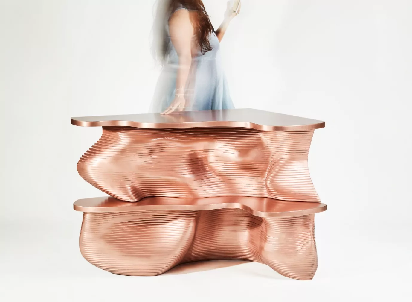 Terra Copper Console _ Forge Collection _ Evolve Artisanal x HSC Designs 2 Terra Copper Console _ Forge Collection _ Evolve Artisanal x HSC Designs